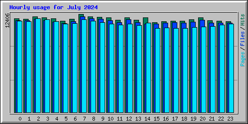 Hourly usage for July 2024