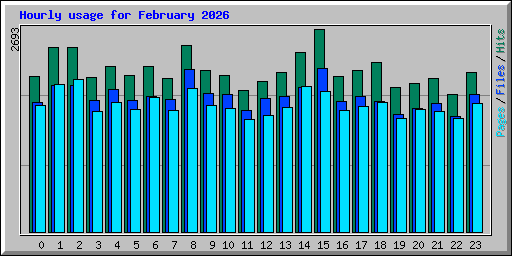 Hourly usage for February 2026