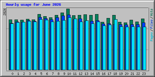Hourly usage for June 2026